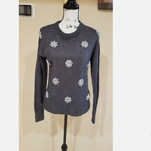 Michael Kors Sweaters Grey Cristal Embellished ✨brand new✨Size XXS. - Picture 3 of 10